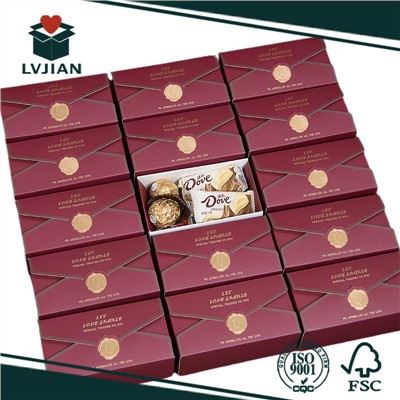 علبة ورق شوكولاتة